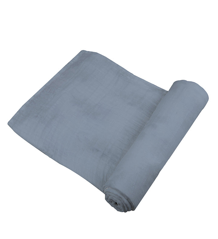 Blue Fog Cotton Swaddle