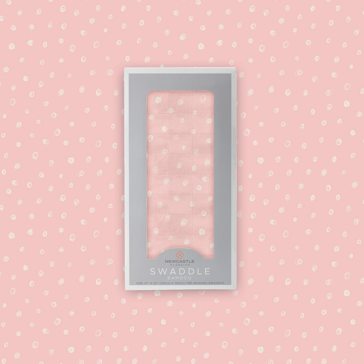 Pink Pearl Polka Dot Bamboo Swaddle