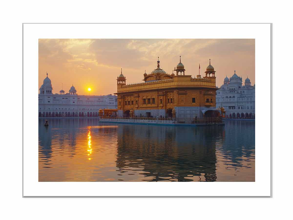 Golden Temple Frame Art