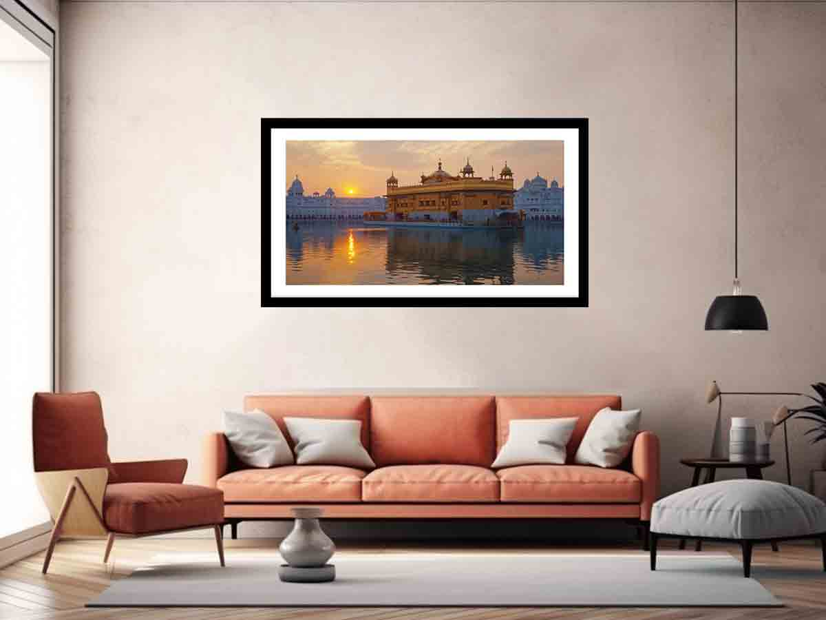 Golden Temple Frame Art