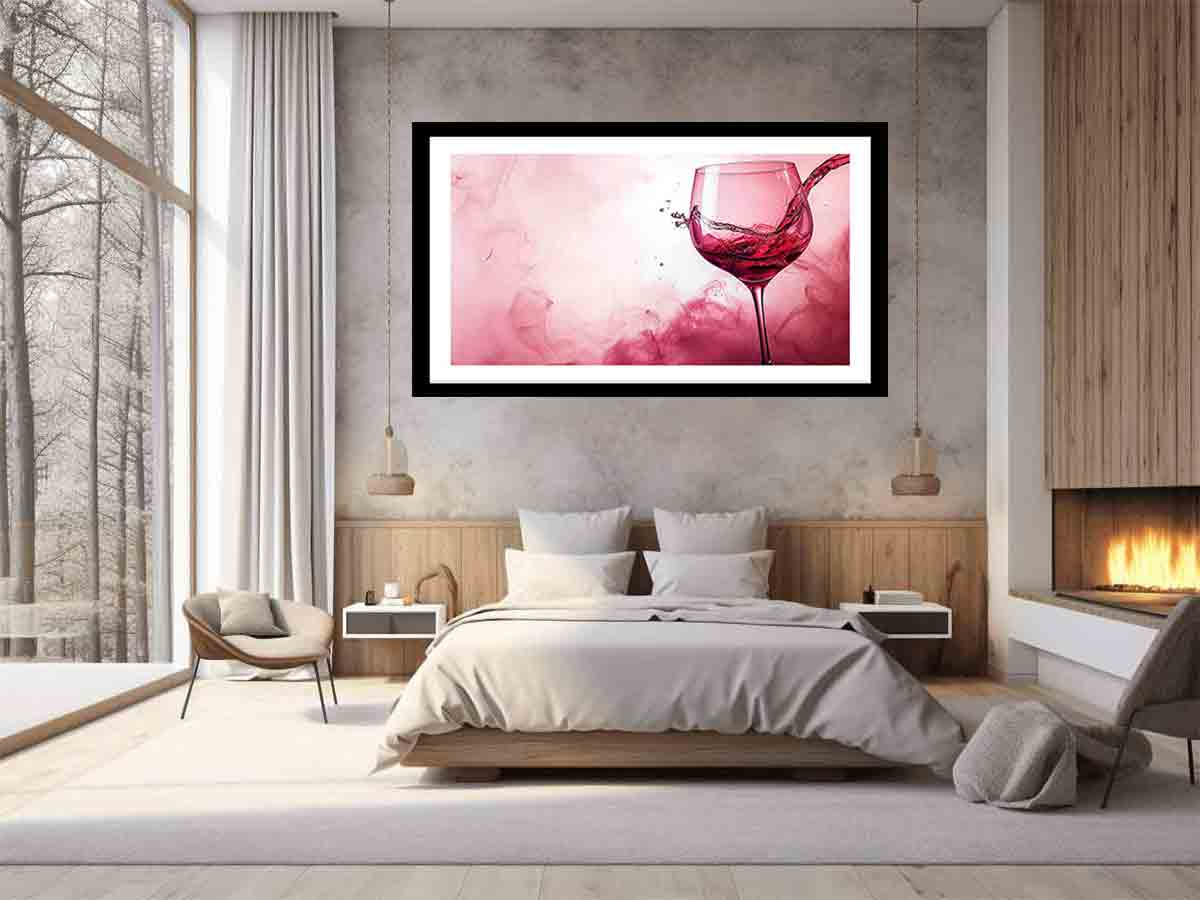 Wine Splash Frame art