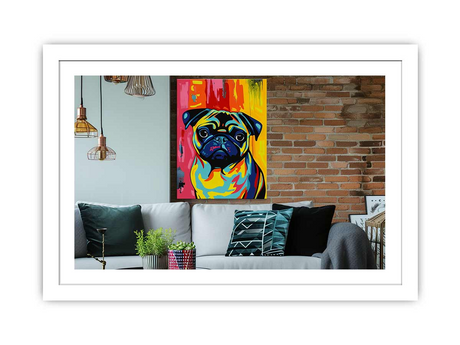 Pug Dog Framed Print