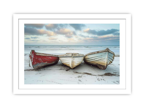 Three Boats  Framed print