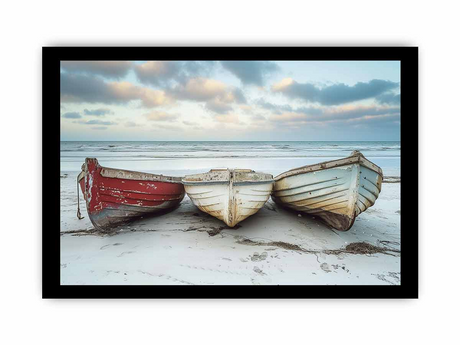 Three Boats  Framed print