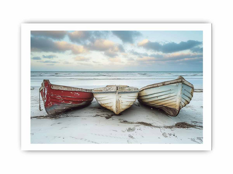 Three Boats  Framed print