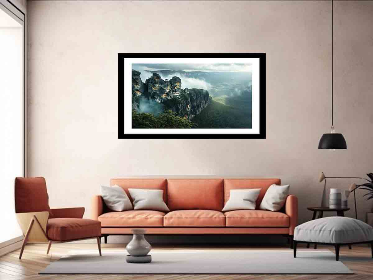 Blue Mountians Sydney Framed Print