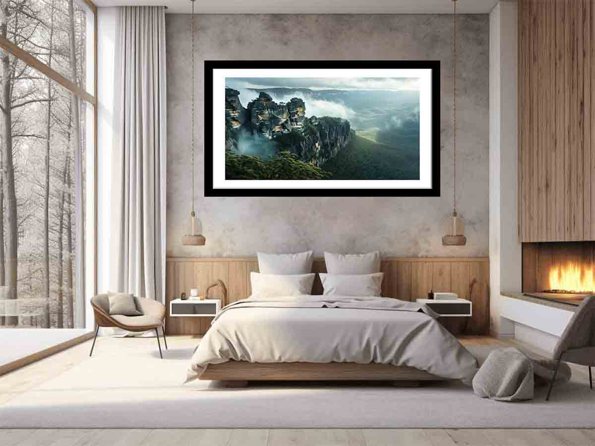 Blue Mountians Sydney Framed Print