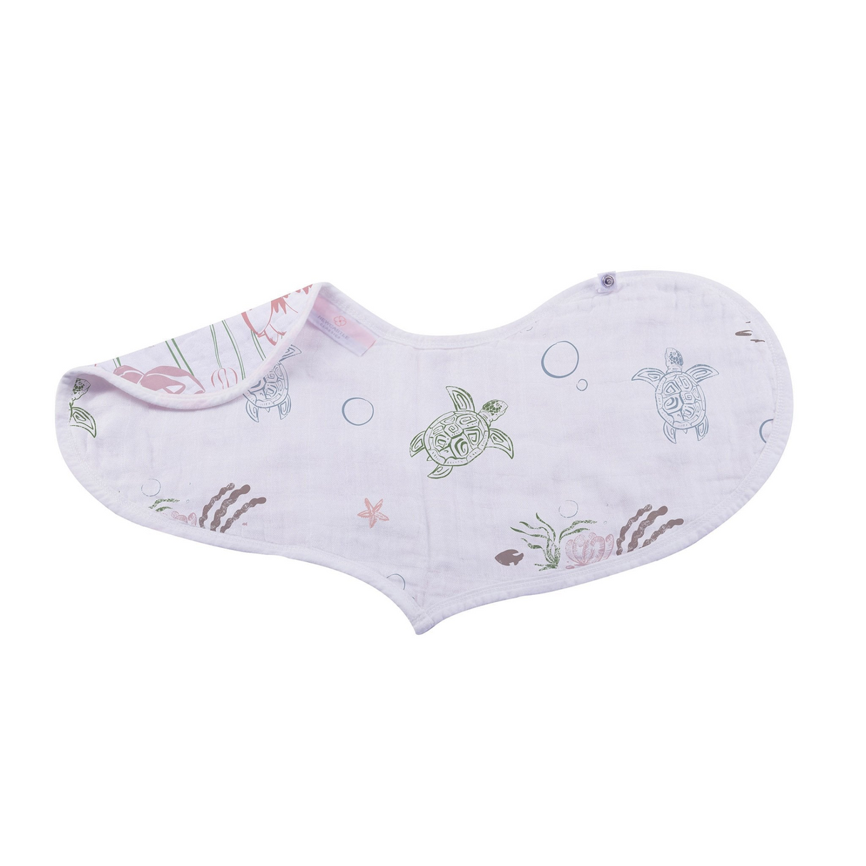 Under The Sea Bamboo Heart Bib 2PK