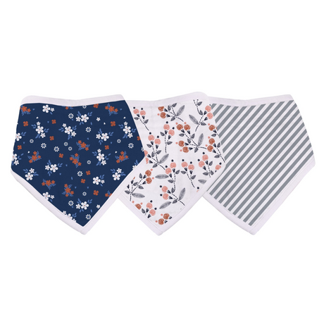 Blooms Bamboo Bandana Bibs 3PK