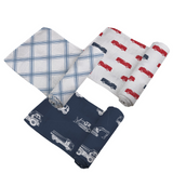 Things That Go Swaddle 3 Pack