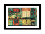 Vintage Kitchen Framed Print