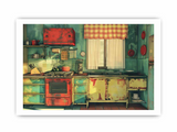 Vintage Kitchen Framed Print