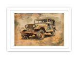 Vinatge Jeep Framed Print