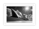 Opera House Black and  white Framed Print