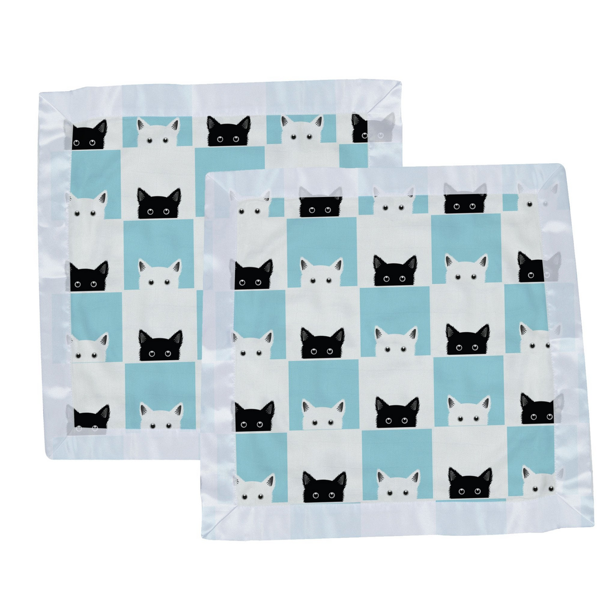 Peek-A-Boo Cats Bamboo Muslin Security Blankie