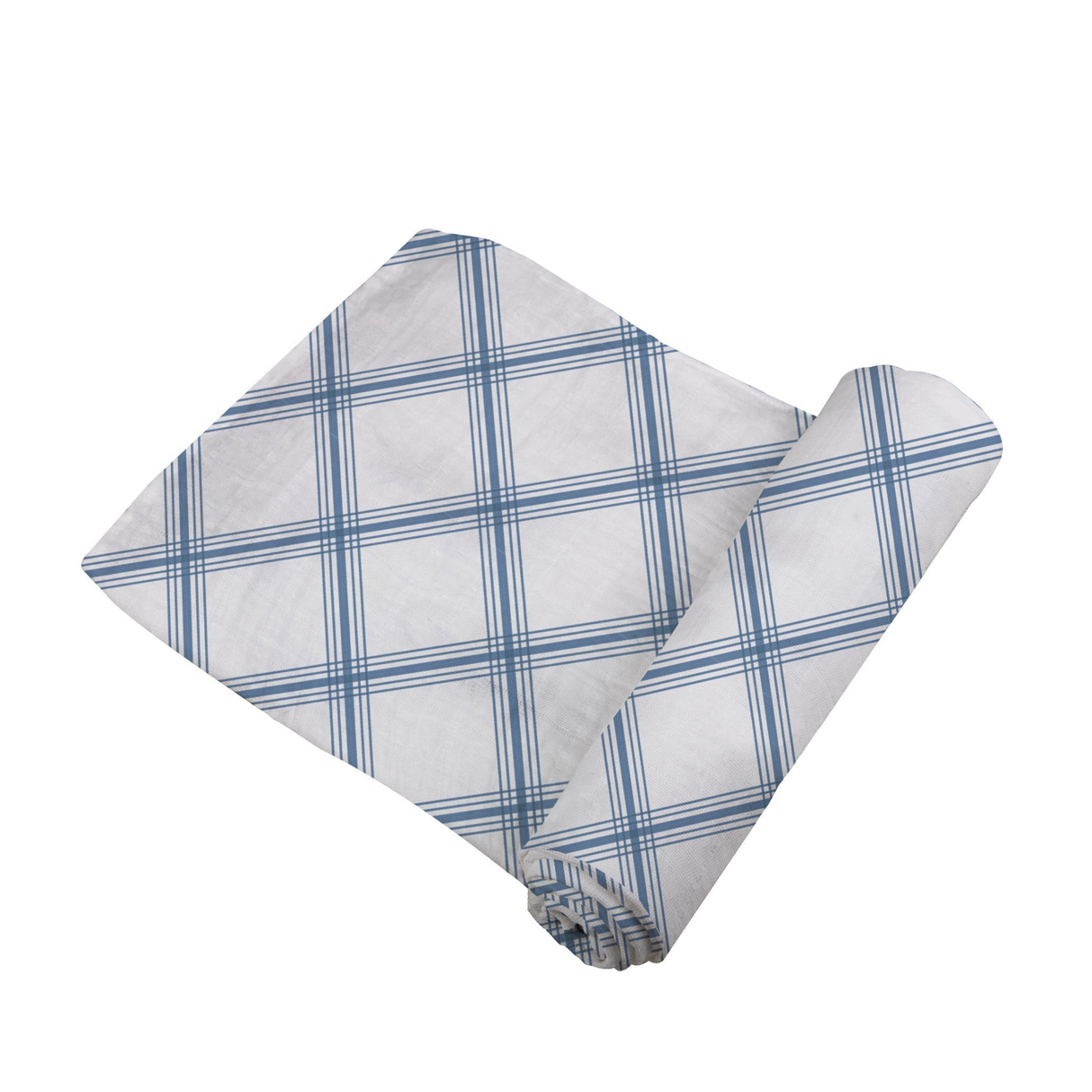 Blue Buffalo Check Plaid Swaddle