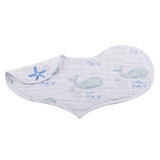 Ocean Cotton Heart Bib 2PK