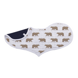 Goodnight Bear Bamboo Burp Cloth Bib 2PK