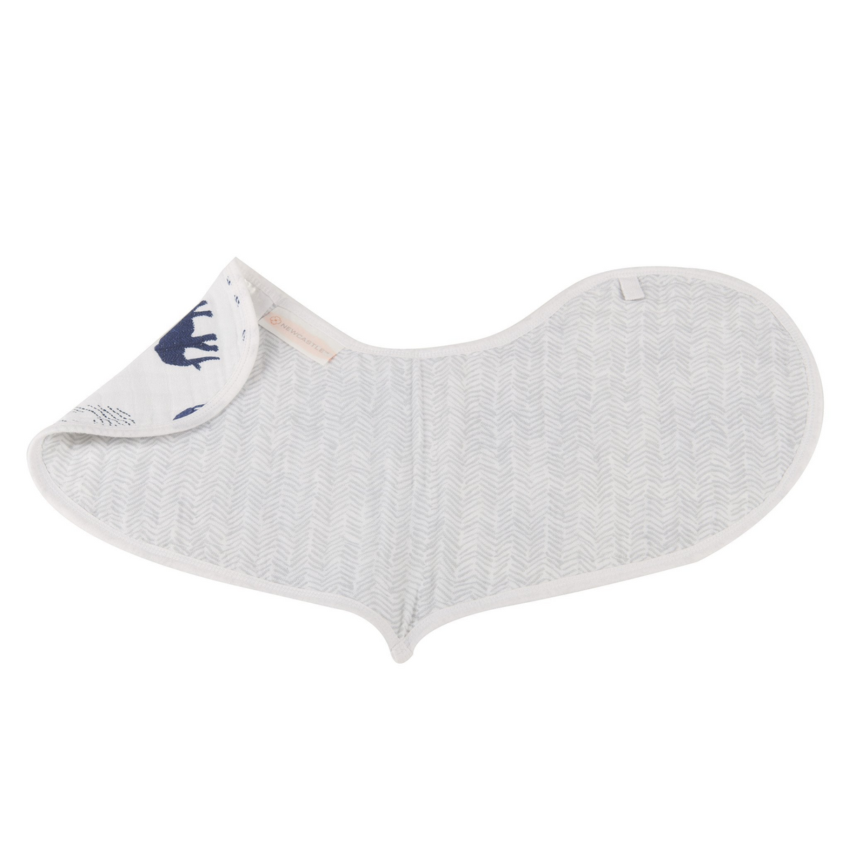 In The Wild Elephant Cotton Burp Cloth Bib 2PK