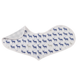 In The Wild Elephant Cotton Burp Cloth Bib 2PK