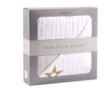 Flying Elephant Cotton Muslin Newcastle Blanket