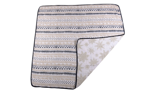 Pyramid And Boho Fields Cotton Muslin Newcastle Blanket