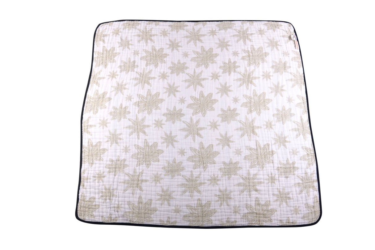 Pyramid And Boho Fields Cotton Muslin Newcastle Blanket