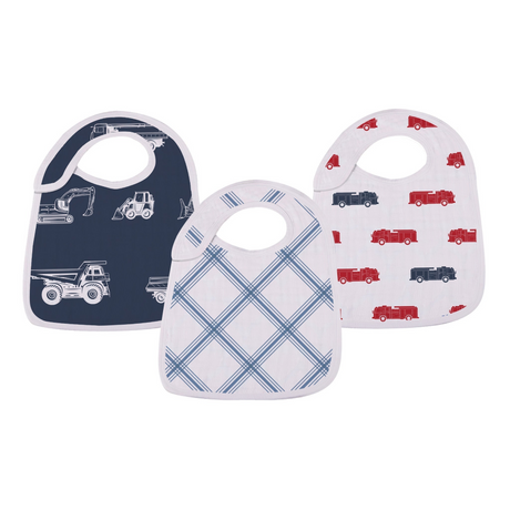 Things That Go Snap Bibs 3Pk