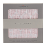 Matchstick Hearts Cotton Muslin Crib Sheet