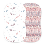 Mermaids and Scales Bamboo Changing Pad Cover/Bassinet Sheets