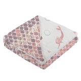 Mermaids and Scales Bamboo Muslin Newcastle Blanket