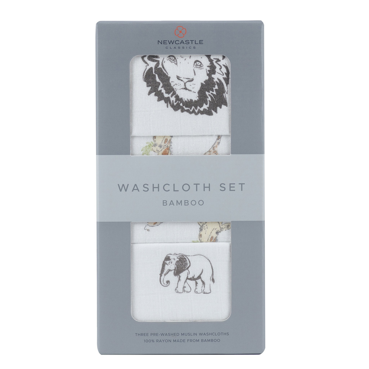 On The Savannah Washcloth Set 3pk