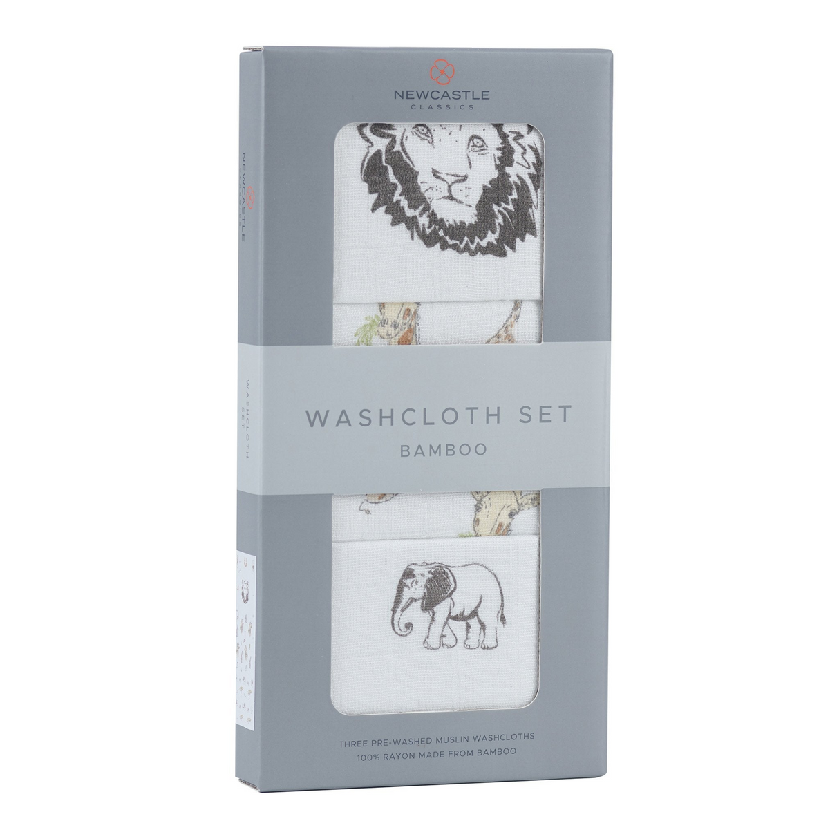 On The Savannah Washcloth Set 3pk