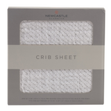 Spotted Wave Cotton Muslin Crib Sheet