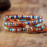 Gold Line Turquoise Bracelet