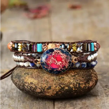 Tourmaline Jasper Wrap Bracelet