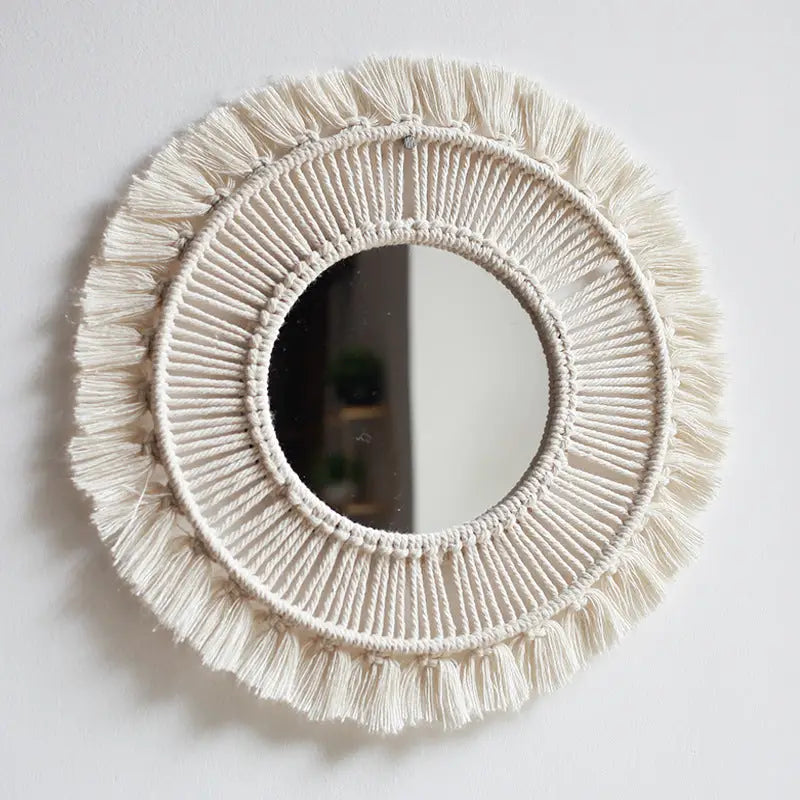 Macrame Mandala Hanging Wall Mirror