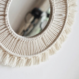 Macrame Mandala Hanging Wall Mirror