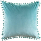 Velvet Cushion Cover Aqua