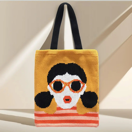 Soft Casual  Knitted Tote bag