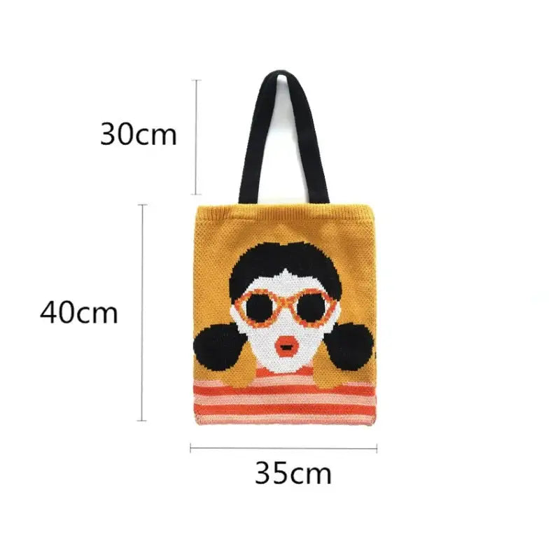 Soft Casual  Knitted Tote bag