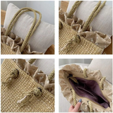 Rattan Knitted Woven Tote Bag