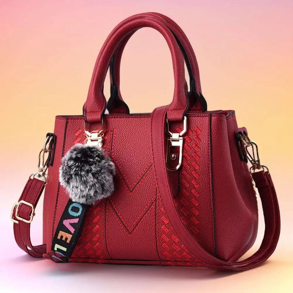 Embroidery Leather Handbag