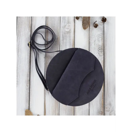 Round Leather Handbag