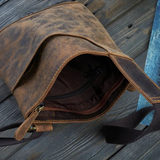 Natural Grain Leather Handbag