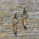 Ethnic Drop Jasper Earrings