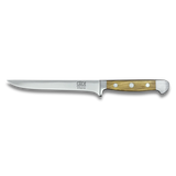 ALPHA OLIVE | Boning Knife 16cm (Flexible) | Forged Steel / Olive wood handle