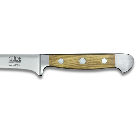 ALPHA OLIVE | Boning Knife 16cm (Flexible) | Forged Steel / Olive wood handle