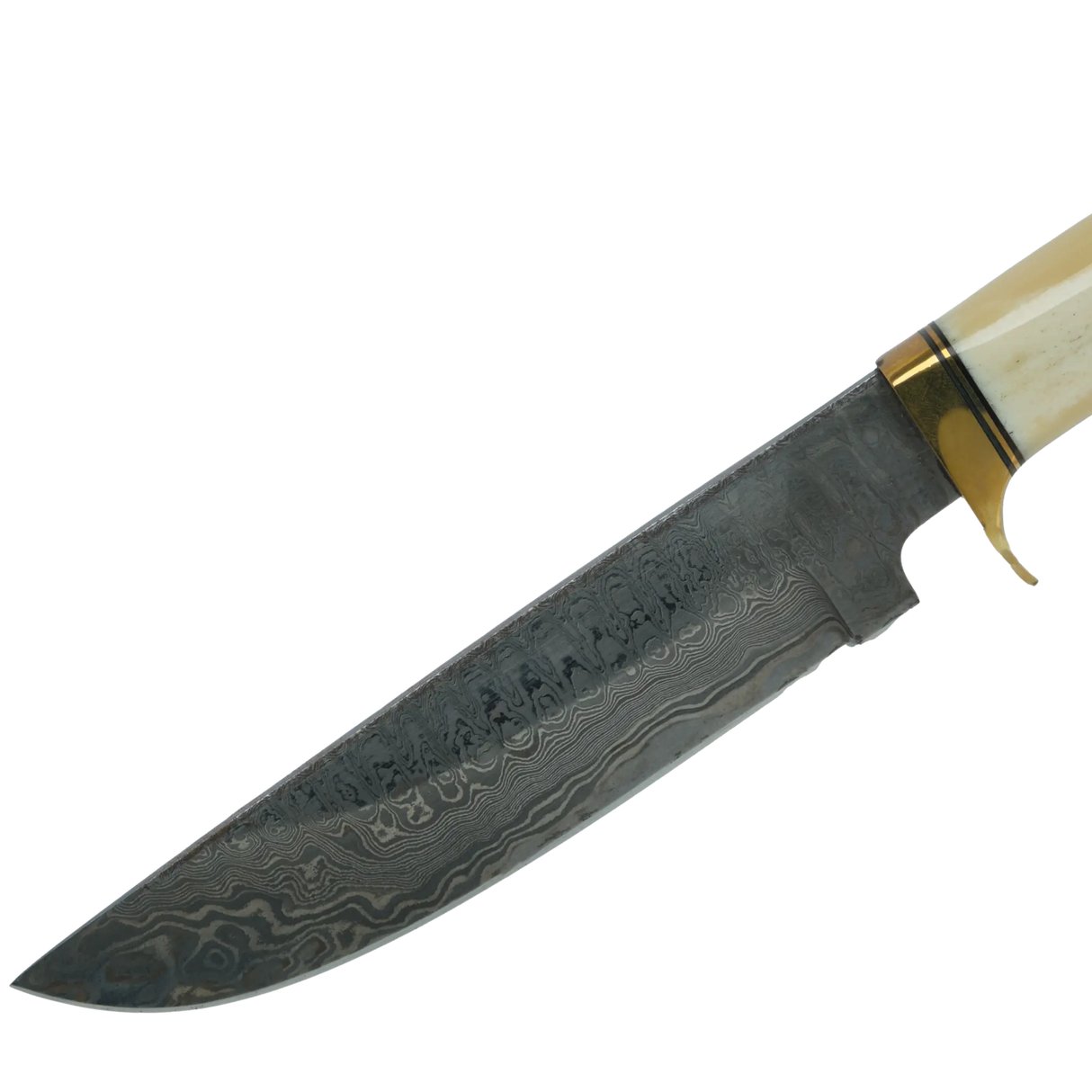 Haruto Bowie Knife - Camel Bone Handle 7.5 inch with Original leather Sheath