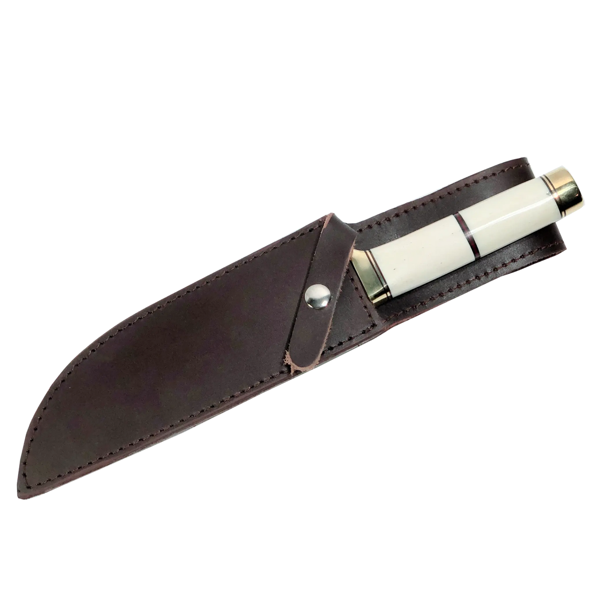 Haruto Bowie Knife - Camel Bone Handle 7.5 inch with Original leather Sheath